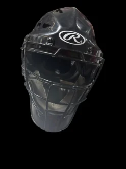 Used Rawlings RAWLINGS YTH CATCHERS HELMET Catchers Helmet w/Mask Black S/M