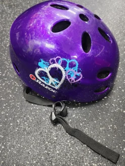 Used Razor Skateboard Helmet Purple SM