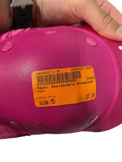 Used Razor Skateboard Kneepads Pink MD