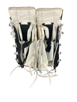 Used Reebok Hockey GOALIE LEG PADS Goalie Leg Pads Senior Black 33"