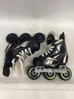 Used Reebok 3K FITLITE Roller Hockey Skates Black Youth 08.0