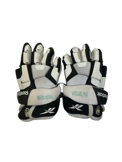 Used Reebok 3K Lacrosse Gloves Junior White 8"