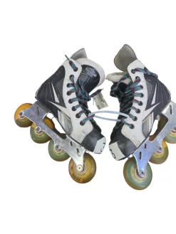 Used Reebok REEBOK 5K ROLLER HOCKEY SKATES Roller Hockey Skates Black Junior 03