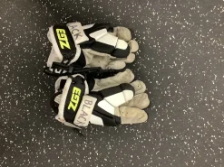 Used Reebok ZG3 Lacrosse Gloves Junior Black 8"