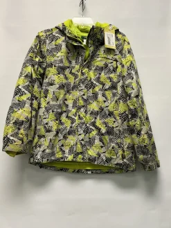 Used REI SKI JACKET Youth Racing Suit Neon Green LG