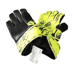 Used Reusch GOALIE GLOVES Soccer Goalie Gloves Neon Green 7