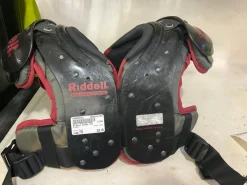 Used Riddell RIVAL FB Shoulder Pads Black Youth