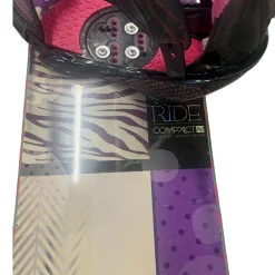 Used Ride COMPACT Womens Board/Bindings Black And Pink 150 cm