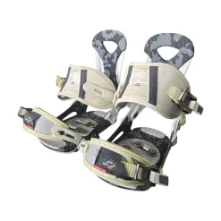 Used Ride EX SERIES SNOWBOARD BINDINGS Mens Binding Only White MD