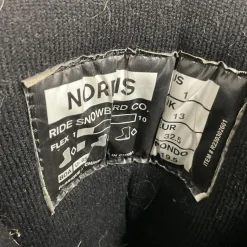 Used Ride NORRIS BOA Boys Snowboard Boots Black Junior 01