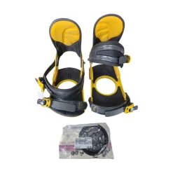 Used Ride PRESTON SNOWBOARD BINDINGS Mens Binding Only Yellow LG