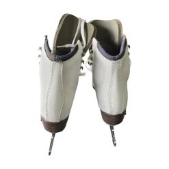 Used Riedell 33 DIAMOND 13Y FIGURE SKATES Girls Figure Skate White Youth 13.0