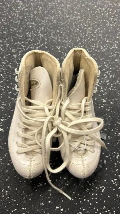 Used Riedell 101 Girls Figure Skate White Youth 10.0