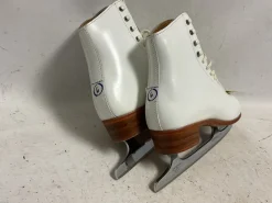 Used Riedell 320 JOHN WILSON SHEFFIELD CLUB WomensFigure Skate White Senior 6