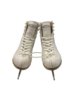 Used Riedell 110 W SZ 5 WomensFigure Skate White Senior 5