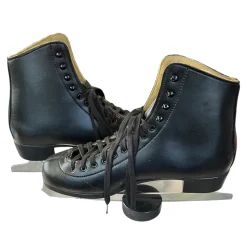 Used Riedell 110B Mens Figure Skate Black Senior 12