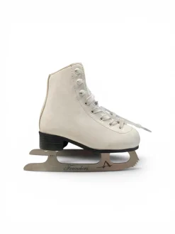 Used Riedell EMERALD SZ 4.5 WomensFigure Skate White Senior 4.5