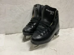 Used Riedell OPAL Boys Figure Skate Black Youth 12.0