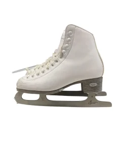 Used Riedell OPAL SZ 4 Girls Figure Skate White Junior 04