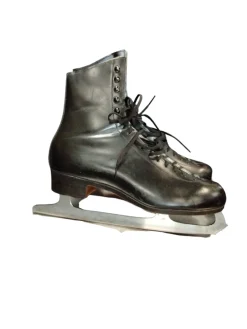 Used Riedell SILVER STAR 355 Mens Figure Skate Black Senior 9