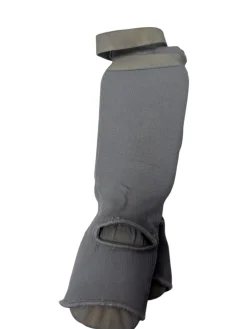 Used RIMSPORTS NY SHINGUARDS Martial Arts Shin Pads Grey XXS