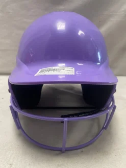 Used RIP-IT 6 - 6 7/8 Batting Helmet w/Mask Purple SM