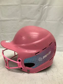 Used RIP-IT PINK Batting Helmet w/Mask Pink SM