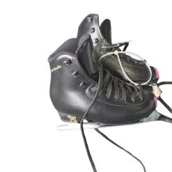 Used Risport SCOTT HAMILTON FIGURE SKATES Girls Figure Skate Black Junior 01