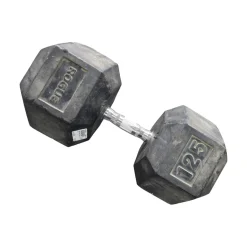 Used Rogue Hex Dumbbell (Each) 125 lb