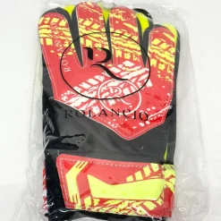 Used ROLANCIO Soccer Goalie Gloves White/Black/Red 7