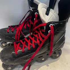 Used Roller Hockey Skates Black Youth 10.0