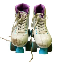 Used RollerDerby ROLLER STAR 600 Senior Roller Quad Skates White Senior 7