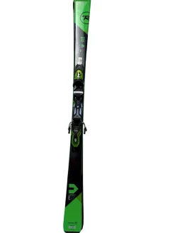 Used Rossignol EXPERIENCE E77 Basalt Green 160 cm Snow Skis w/ Look Xpress Bindings
