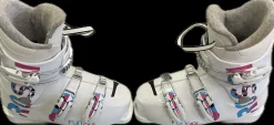 Used Rossignol FUN GIRL Girls DH Ski Boot White 225 MP - J04.5 - W5.5