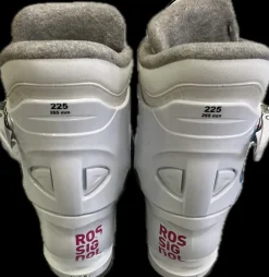 Used Rossignol FUN GIRL Girls DH Ski Boot White 225 MP - J04.5 - W5.5