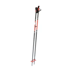 Used Rossignol POKER PRO SKI POLES Mens DH Ski Pole Black 120 cm / 48 in