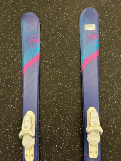Used Rossignol PRO EXPERIENCE Womens DH Ski/Binding Navy Blue 140 cm