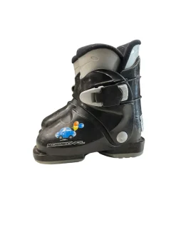 Used Rossignol R 18 SZ 16.5 Boys DH Ski Boot Black 165 MP - Y09