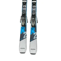 Used Rossignol REACT 2 CARBON Mens DH Ski/Binding Royal Blue 146 cm
