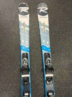 Used Rossignol REACT 2 CARBON Mens DH Ski/Binding Royal Blue 154 cm