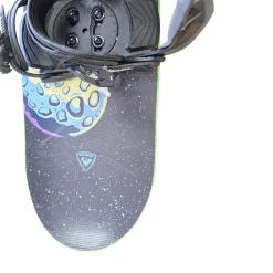 Used Rossignol SCAN 110 W/ HEAD ADJ BINDINGS Boys Board/Binding Black 110 cm