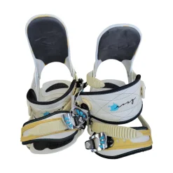 Used Roxy WOMENS SNOWBOARD BINDINGS Womens Binding Only White M/L
