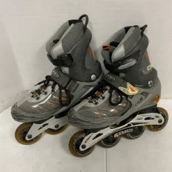 Used RTX-750 Senior Roller Quad Skates Grey Senior 9