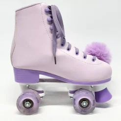 Used RUTHFOT Senior Roller Quad Skates Purple Senior 6.5