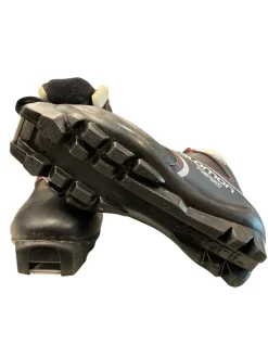 Used Salomon Boys SNS XC Ski Boots Black W 06 / JR 04-04.5