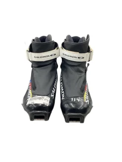 Used Salomon Boys SNS XC Ski Boots Black W 06 / JR 04-04.5