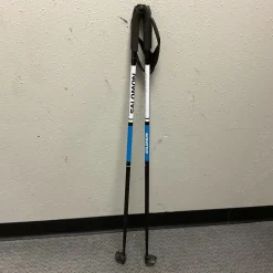Used Salomon ESCAPE ALU JR XC POLES Boys XC Ski Poles Black And Royal Blue 100 cm / 40 in