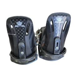 Used Salomon FORCE SNOWBOARD BINDINGS Mens Binding Only Black M/L