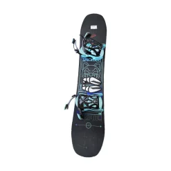 Used Salomon GRAIL 120 W/ GOOD TIME BINDINGS Boys Board/Binding Black 120 cm