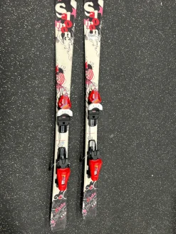 Used Salomon JADE Girls DH Ski/Binding White 120 cm